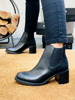 Imagen de Bota Streisand Negro Nobuck