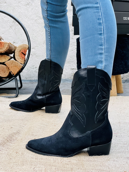 Imagen de Bota Texana Luwin Negro