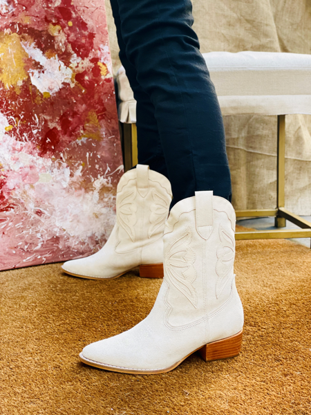 Imagen de Bota Texana Luwin Off White