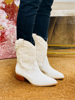Imagen de Bota Texana Luwin Off White