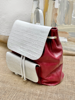 Imagen de Mochila Leighton Bordo y Blanco Croco