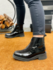 Imagen de Bota Stark Negro Charol Nobuck