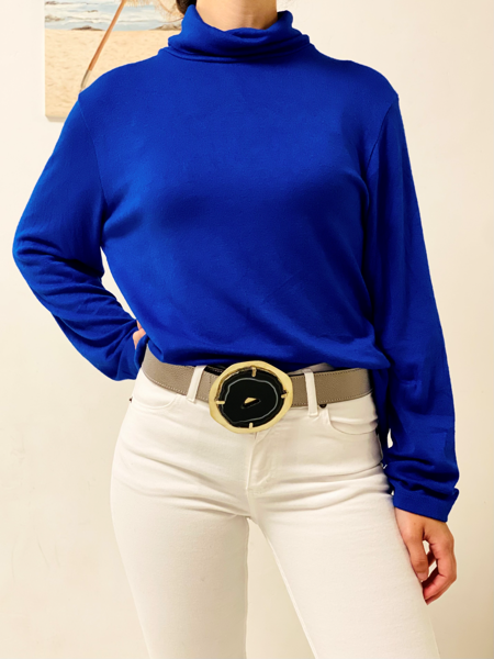 Imagen de Polera Borg Azul Francia