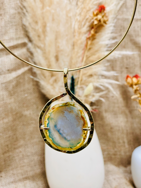 Imagen de Collar de Piedra Varenna Gris