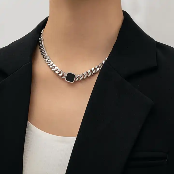 Imagen de Collar Aster Plateado
