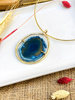 Imagen de Collar de Piedra Varenna Azul
