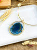 Imagen de Collar de Piedra Varenna Azul