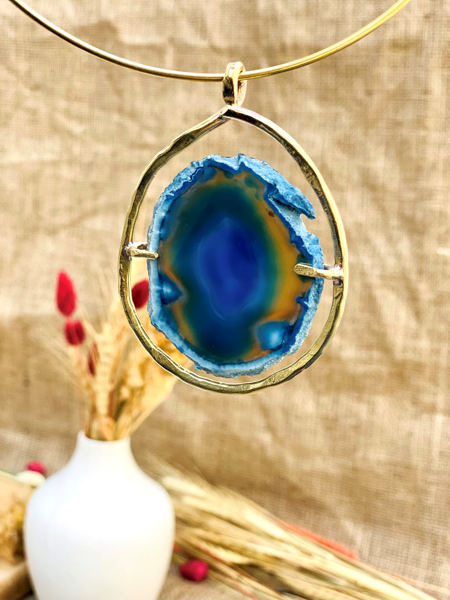 Imagen de Collar de Piedra Varenna Azul