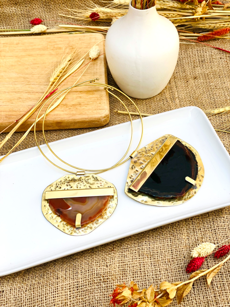 Imagen de Collar de Piedra Turin Negro