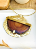 Imagen de Collar de Piedra Turin Marron