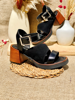 Imagen de Sandalia Salerno Negro Nobuck Milano