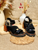 Imagen de Sandalia Salerno Negro Nobuck Milano