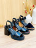 Imagen de Sandalia Verona Negro Lagarto Milano