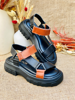 Imagen de Sandalia Ramses Whisky y Negro