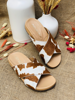 Imagen de Sandalia Moore Animal Print Beige