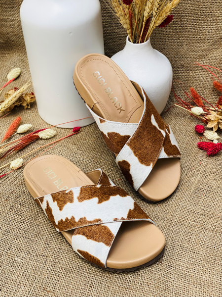 Imagen de Sandalia Moore Animal Print Beige