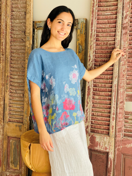 Imagen de Blusa Faenza Azul Piedra