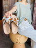 Imagen de Sandalia Moore Animal Print Beige