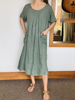 Imagen de Vestido Vicenza Verde Seco