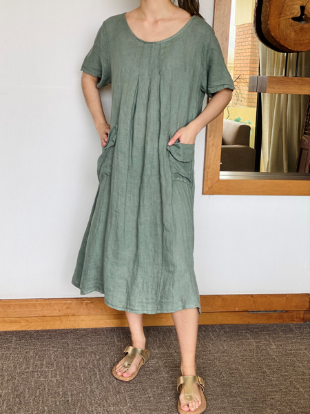 Imagen de Vestido Vicenza Verde Seco