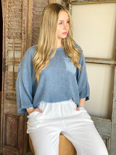 Imagen de Blusa Vermezzo Azul Piedra