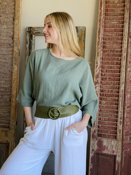 Imagen de Blusa Doha Verde Oliva
