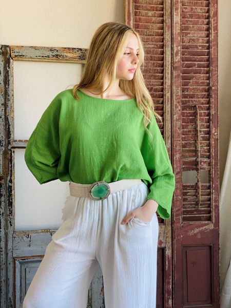 Imagen de Blusa Doha Verde Lima