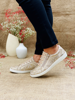 Imagen de Sneaker Varys Oro Craquelado