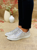 Imagen de Sneaker Varys Plata Craquelado
