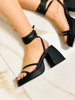 Imagen de Sandalia Siena Negro Cuero