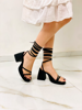 Imagen de Sandalia Siena Negro Cuero