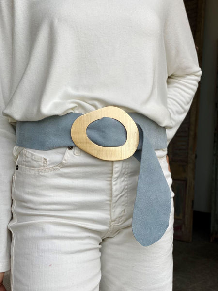 Imagen de Cinto CLEO Celeste Pastel