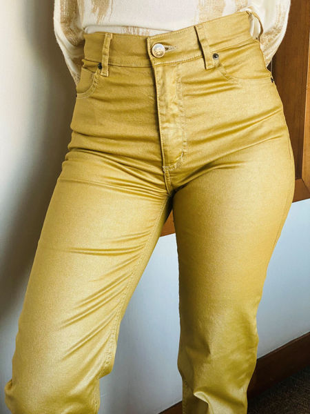 Imagen de Pantalon Metalizado Dorado