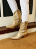 Imagen de Bota Texana Luxemburgo Oro Craquelado