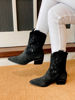 Imagen de Bota Texana Luxemburgo Negro Nobuck