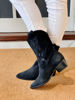 Imagen de Bota Texana Luxemburgo Negro Nobuck