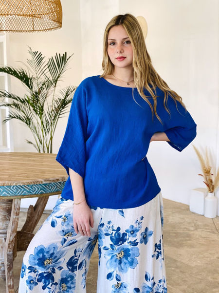 Imagen de Blusa Doha Azul Francia