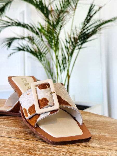 Imagen de Sandalia Ibiza Animal Print Beige