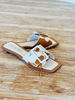 Imagen de Sandalia Ibiza Animal Print Beige