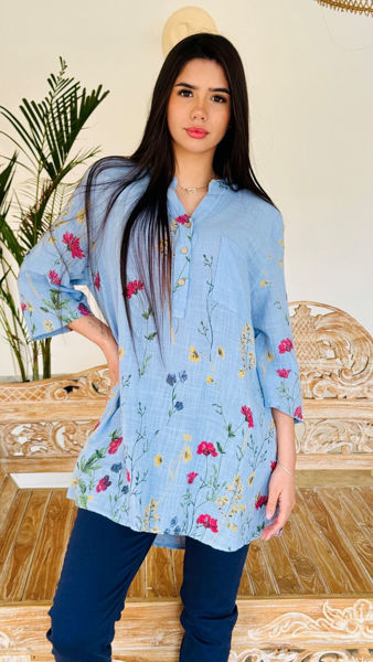 Imagen de Blusa Toledo Celeste