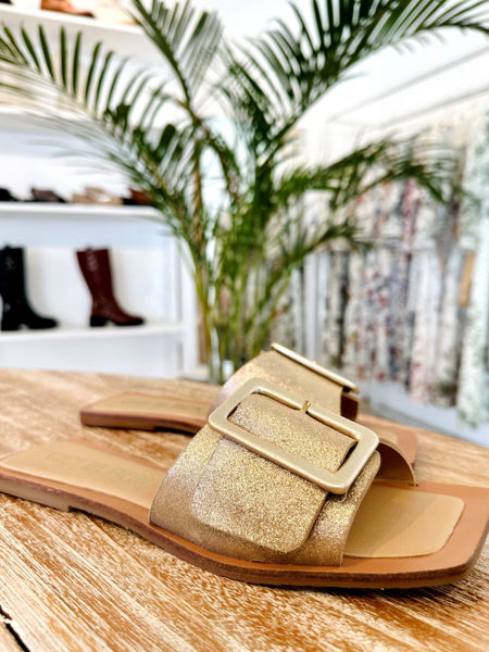 Imagen de Sandalia Ibiza Oro Craquelado