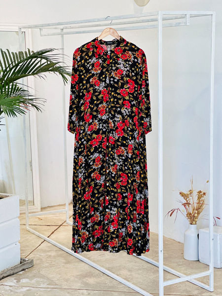 Imagen de Vestido Ceuta Negro y Rojo