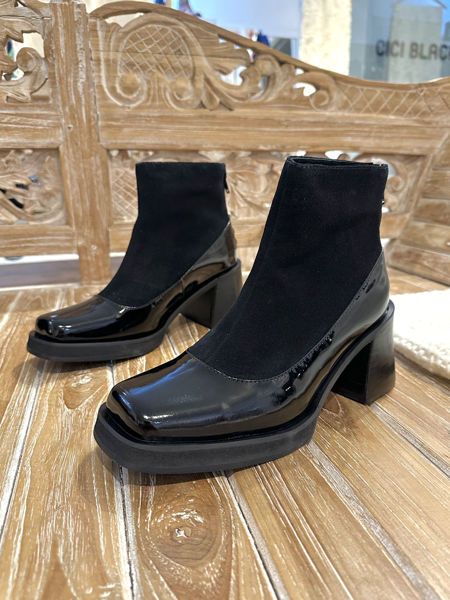 Imagen de Bota Brooks Negro Charol Nobuck