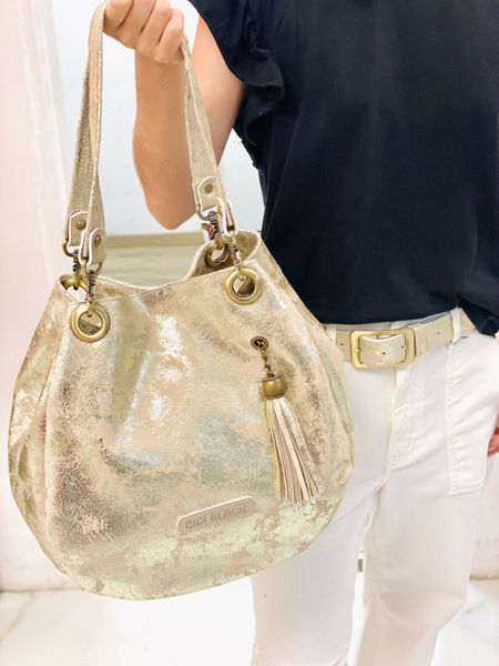 Imagen de Cartera Monaco Oro Craquelado