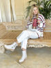 Imagen de Buzo Flatts Blanco Bordo
