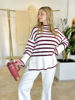 Imagen de Buzo Flatts Blanco Bordo
