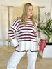 Imagen de Buzo Flatts Blanco Bordo