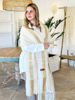 Imagen de Chal Lana Merino Crudo con camel