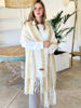Imagen de Chal Lana Merino Crudo con camel