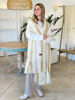 Imagen de Chal Lana Merino Crudo con camel